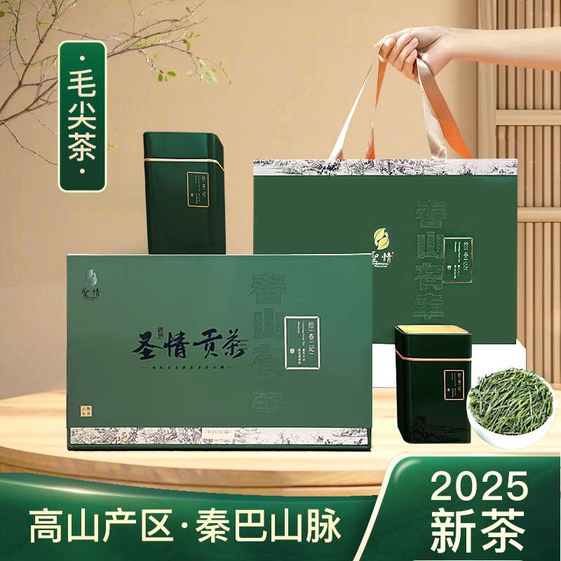 2025新茶圣情毛尖绿茶礼盒装